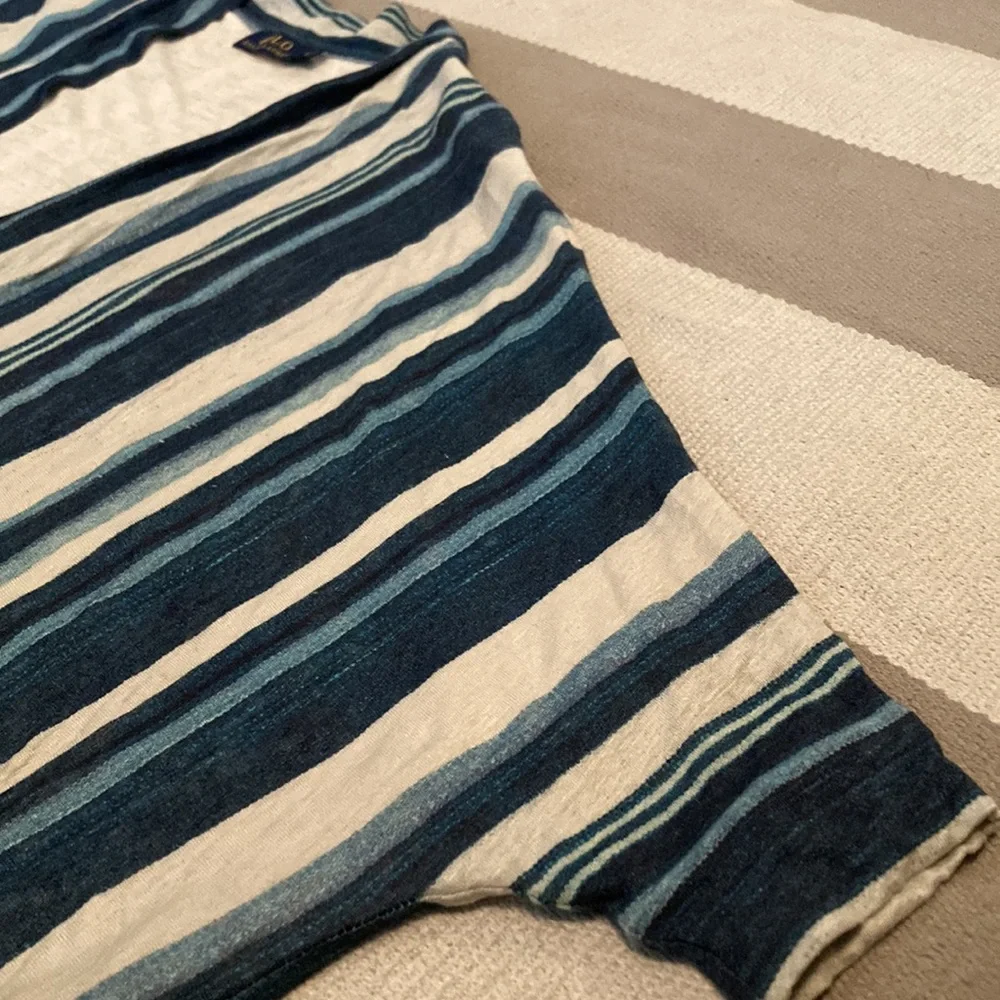 Polo Ralph Lauren Women’s Shawl Striped Open Front Short Sleeve Cardigan  Size S - Picture 6 of 14